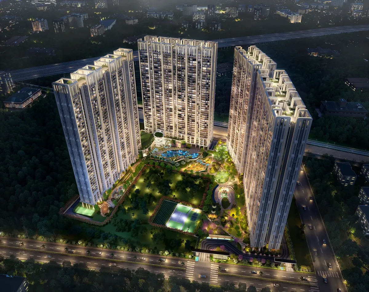 Birds-eye view of the Sarvam community